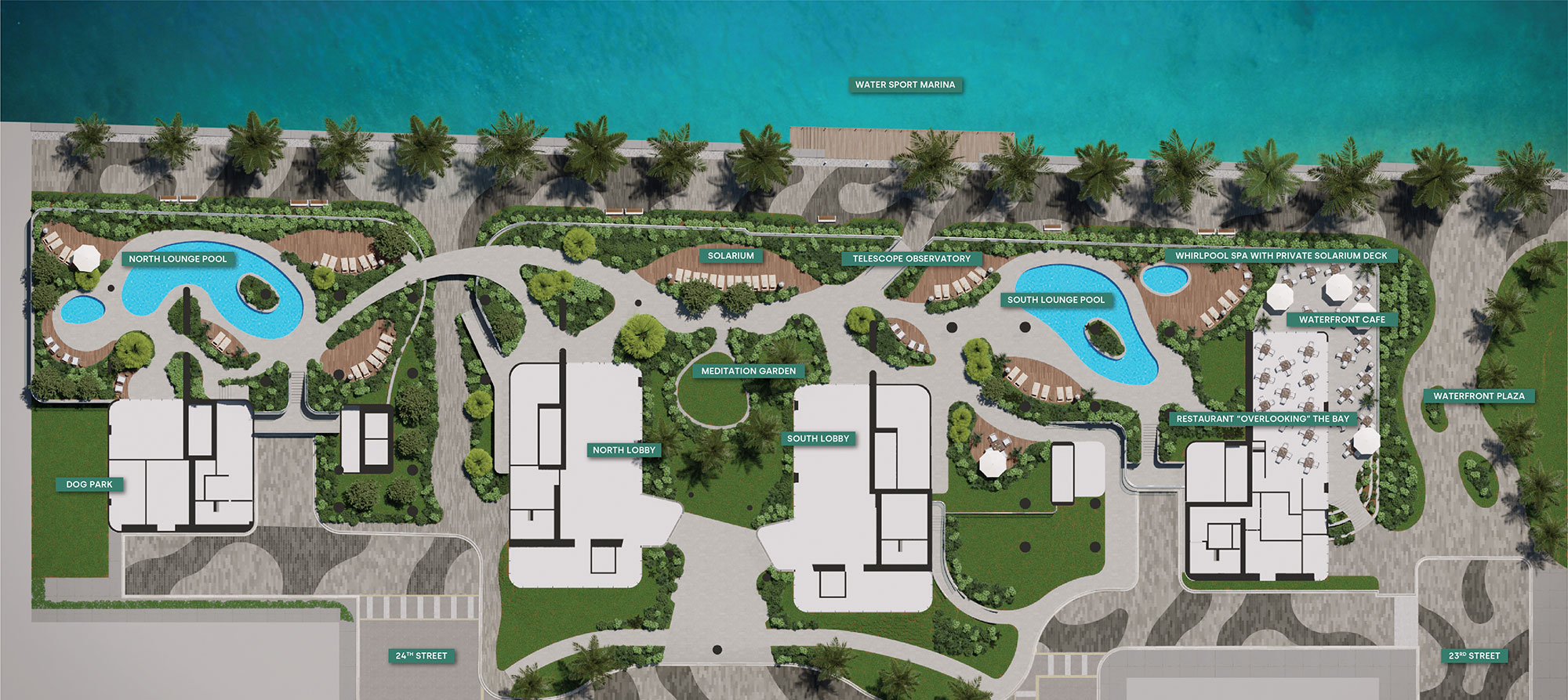 Bay Level Amenities Map